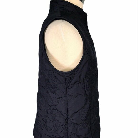 Pendleton Womens Quilted Vest Large Black Polyester Made In China - Picture 2 of 9